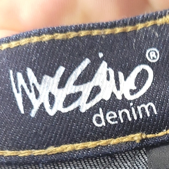 Mossimo Womena Mid Rise Skinny Bootcut Jeans Dark Wash Denim Size 10 - Picture 7 of 13